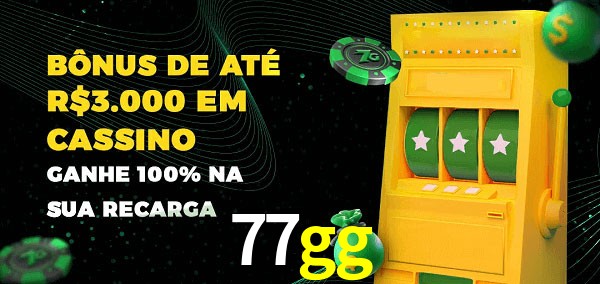 77gg melhor bônus de depósito