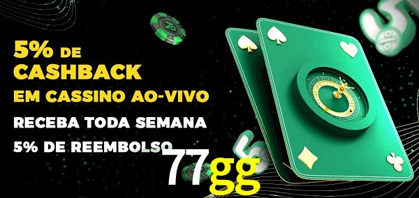 Promoções do cassino ao Vivo 77gg